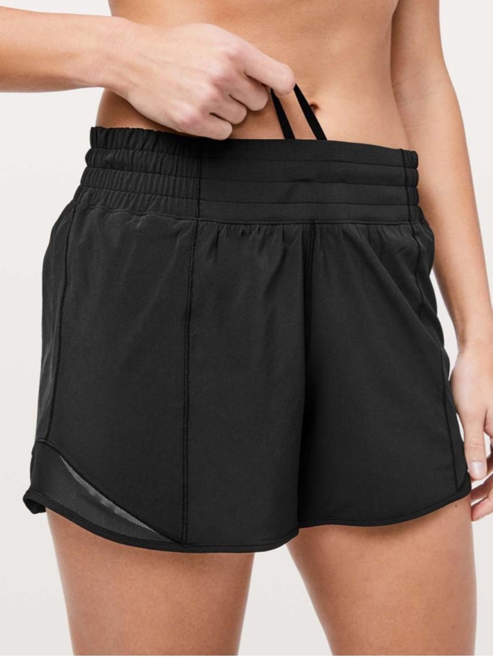 Lululemon Hotty Hot Short *High-Rise Long 4” Athletic Running Black Size 8